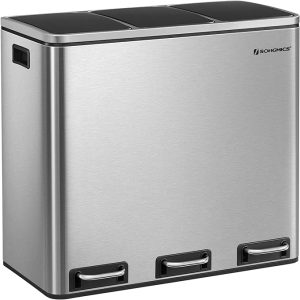 SONGMICS Recycling Bin 3 x 18 L