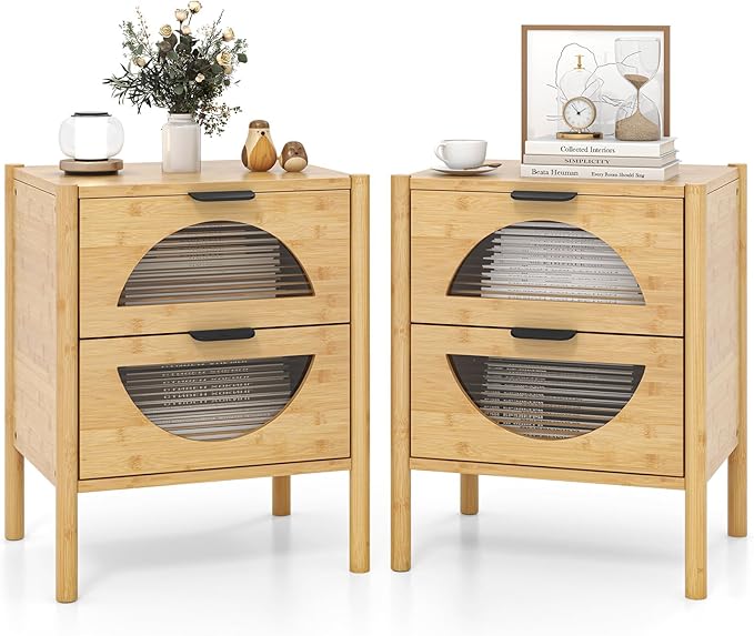 COSTWAY Bedside Table 2