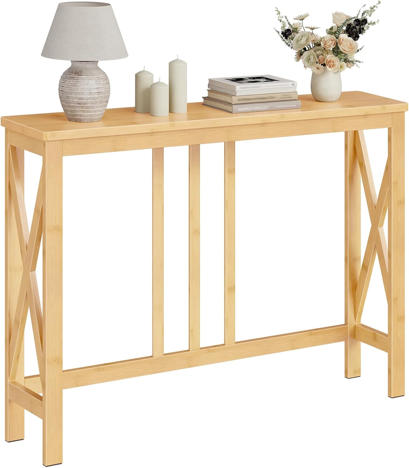 Slim bamboo table