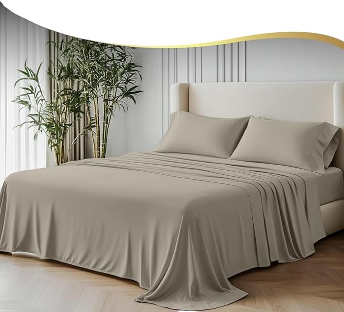 Organic Bamboo Bedding sandstone