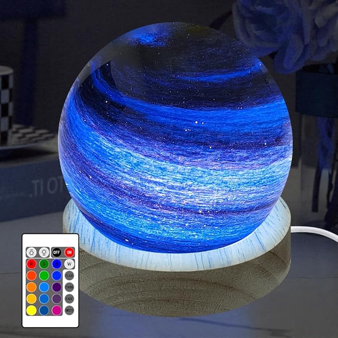 3D Planet Glass Ball light