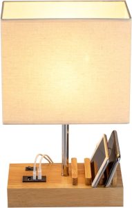 USB Bedside Table Lamp