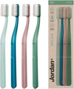 jordan green clean 4pk toothbrush