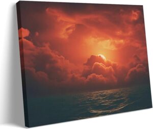 PMLBAOUS Beautiful Ocean Canvas